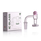 IC Glass - Fairchild | 14mm 90D Quartz Banger | Includes Carb Cap, Terp Balls & Sticker | 5 Colors