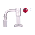 IC Glass - Flett | 14mm 90D Quartz Banger | Includes Carb Cap, Terp Balls & Sticker | 5 Colors