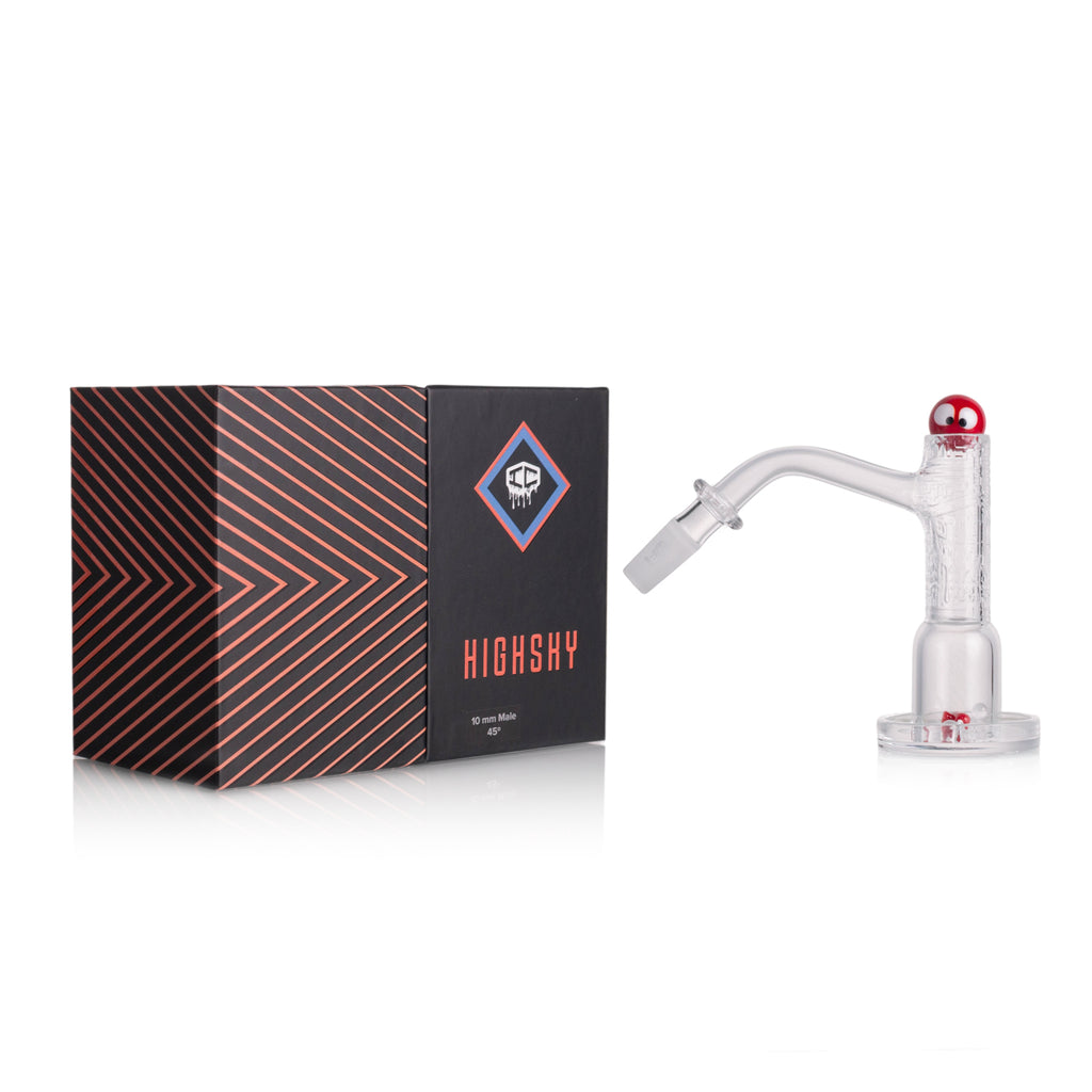 IC Quartz - Highsky | 10mm 45° Banger | Includes Carb Cap, Terp balls | 5 Colors