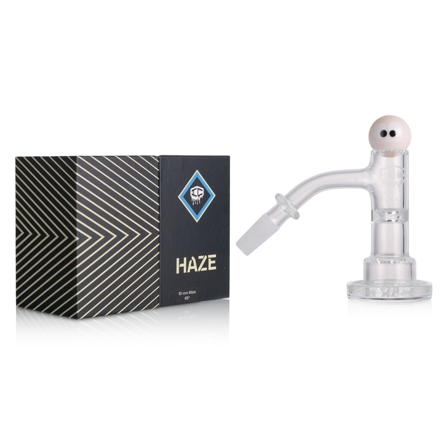 IC Quartz - Haze | 10mm 45D Banger | Includes Carb Cap, Terp balls | 5 Colors