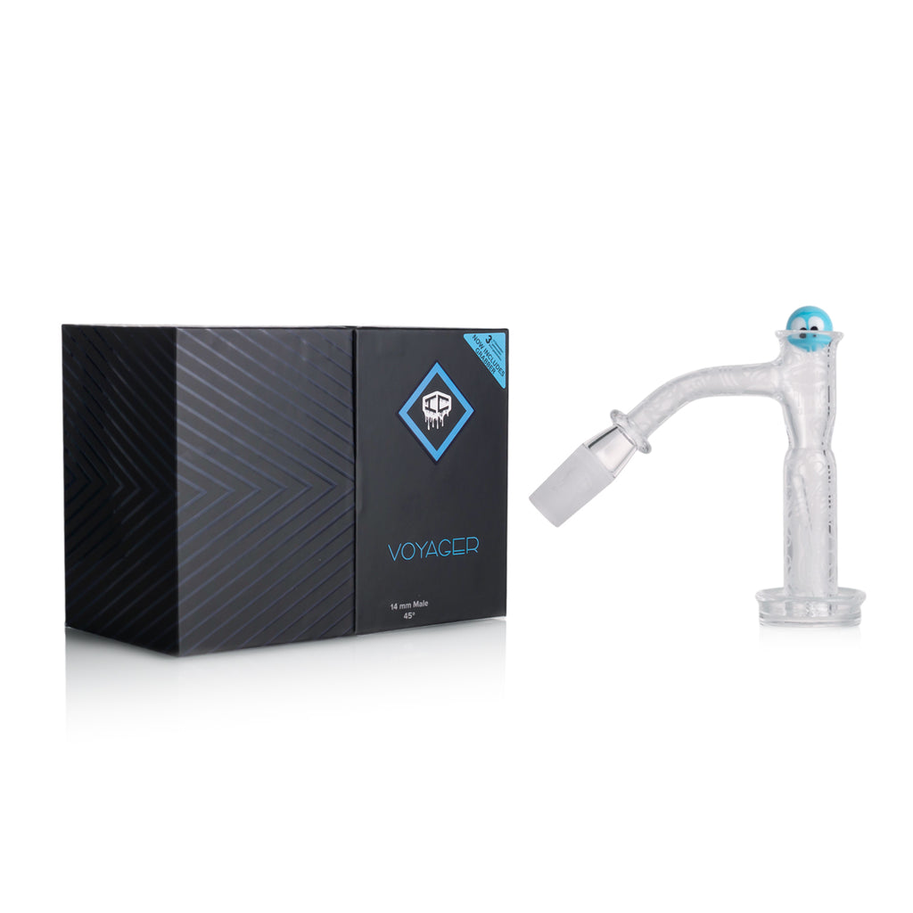 IC Quartz - Voyager 3rd Gen | 14mm 45D Banger | Includes Carb Cap, Terp balls | 5 Colors