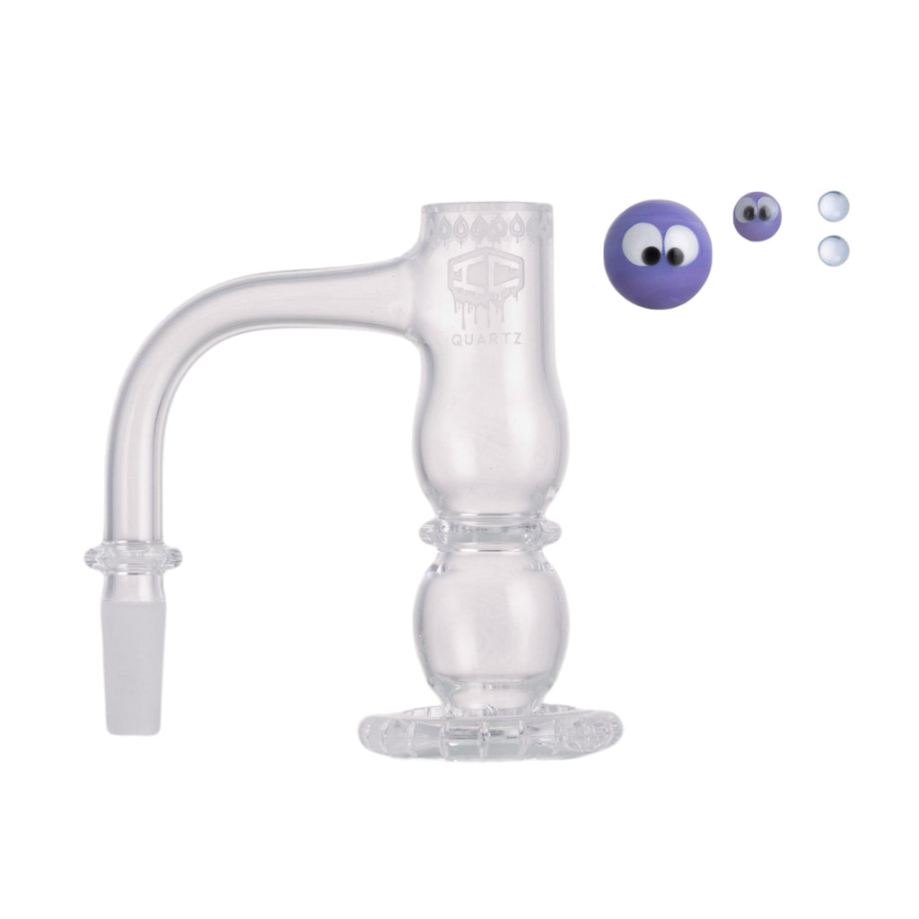 IC Quartz - Odyssey  3rd Gen | 10mm 90D Banger | Includes Carb Cap, Terp balls | 5 Colors