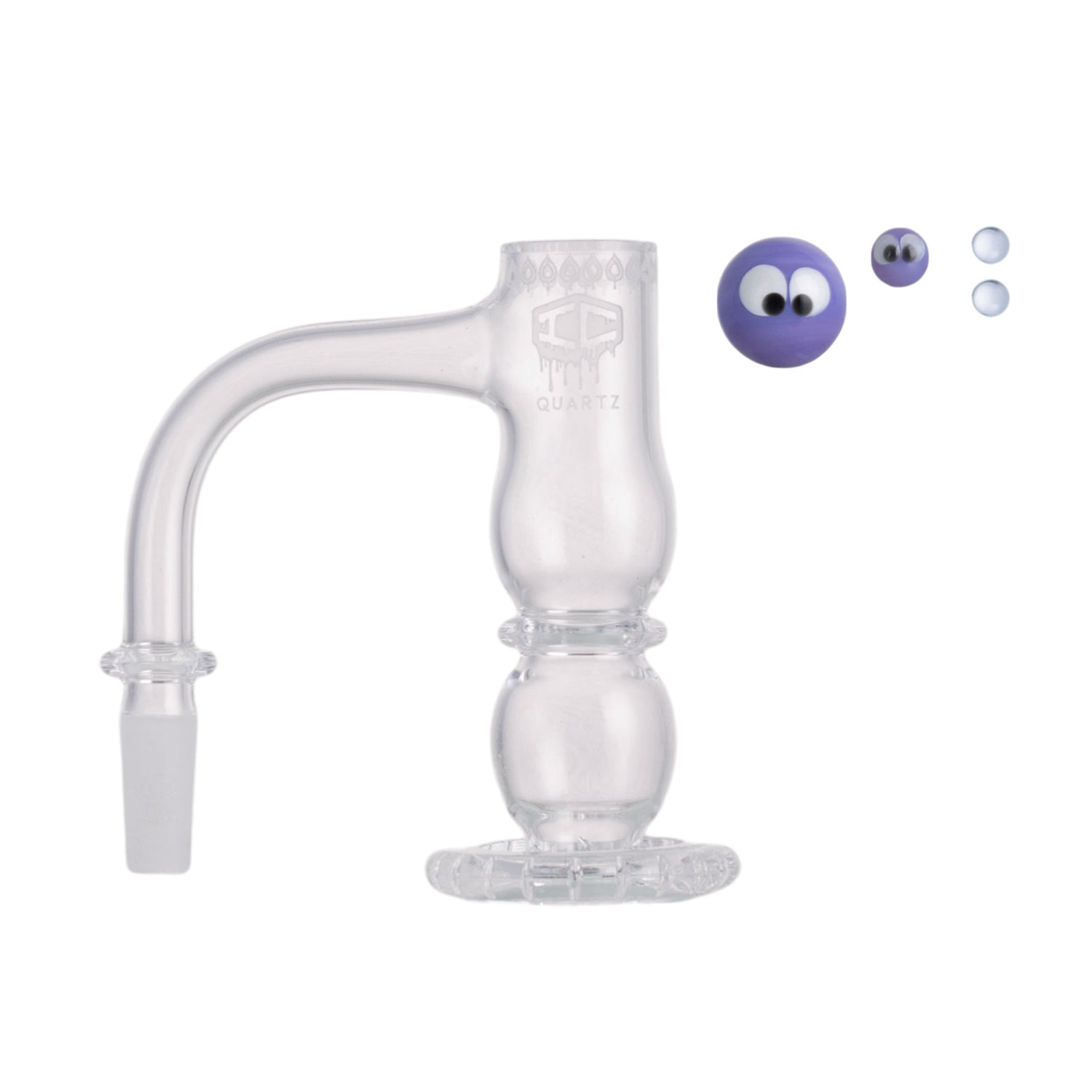 IC Quartz - Odyssey  3rd Gen | 10mm 90D Banger | Includes Carb Cap, Terp balls | 5 Colors