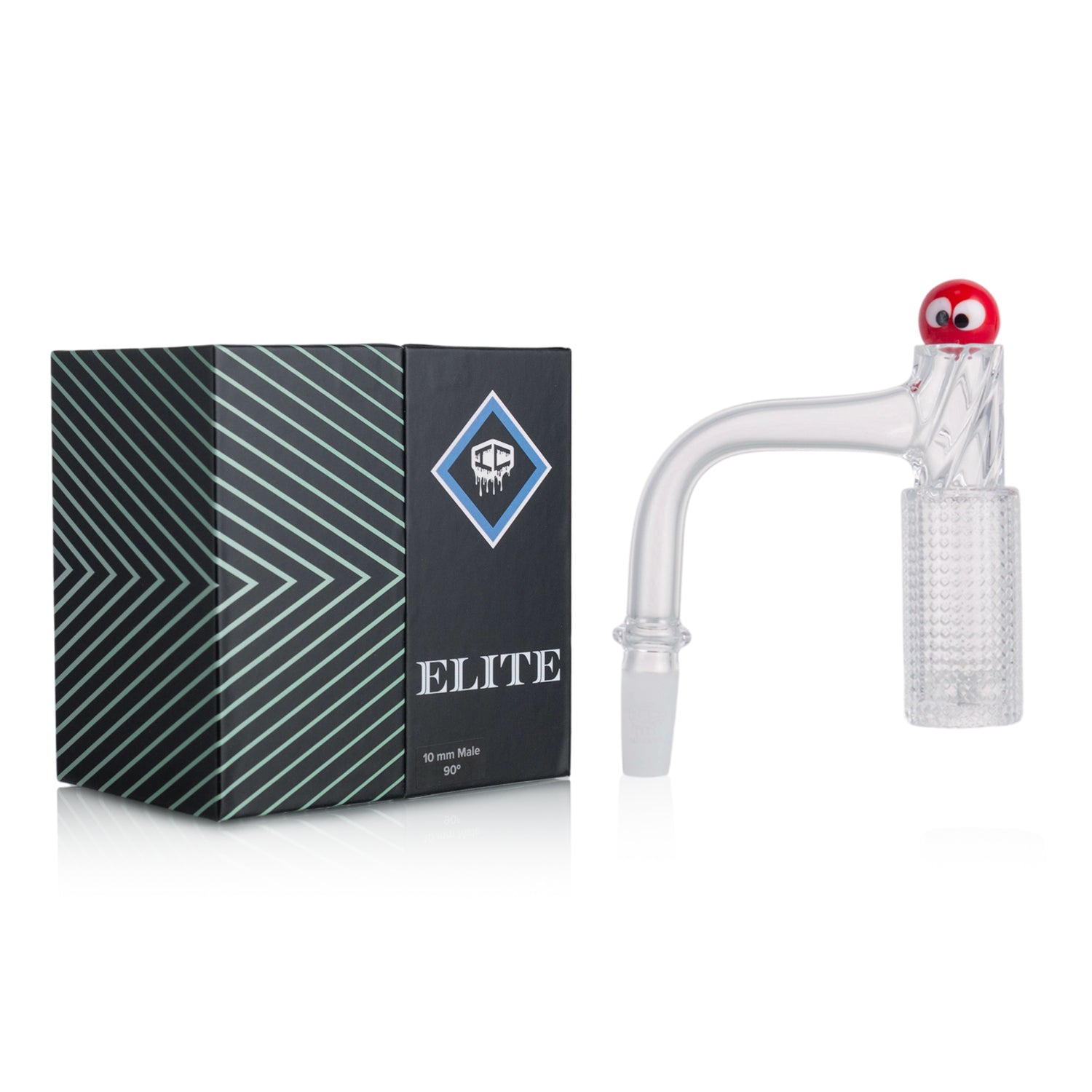 IC Quartz - Elite | 10mm 90° Banger | 99.9%  Banger | Includes Carb Cap, Terp balls | 5 Colors