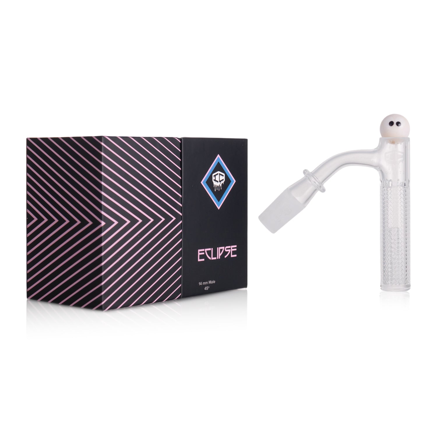 IC Quartz - Eclipse | 14mm 45D Banger | Includes Carb cap, Terp Ball | 5 Colors