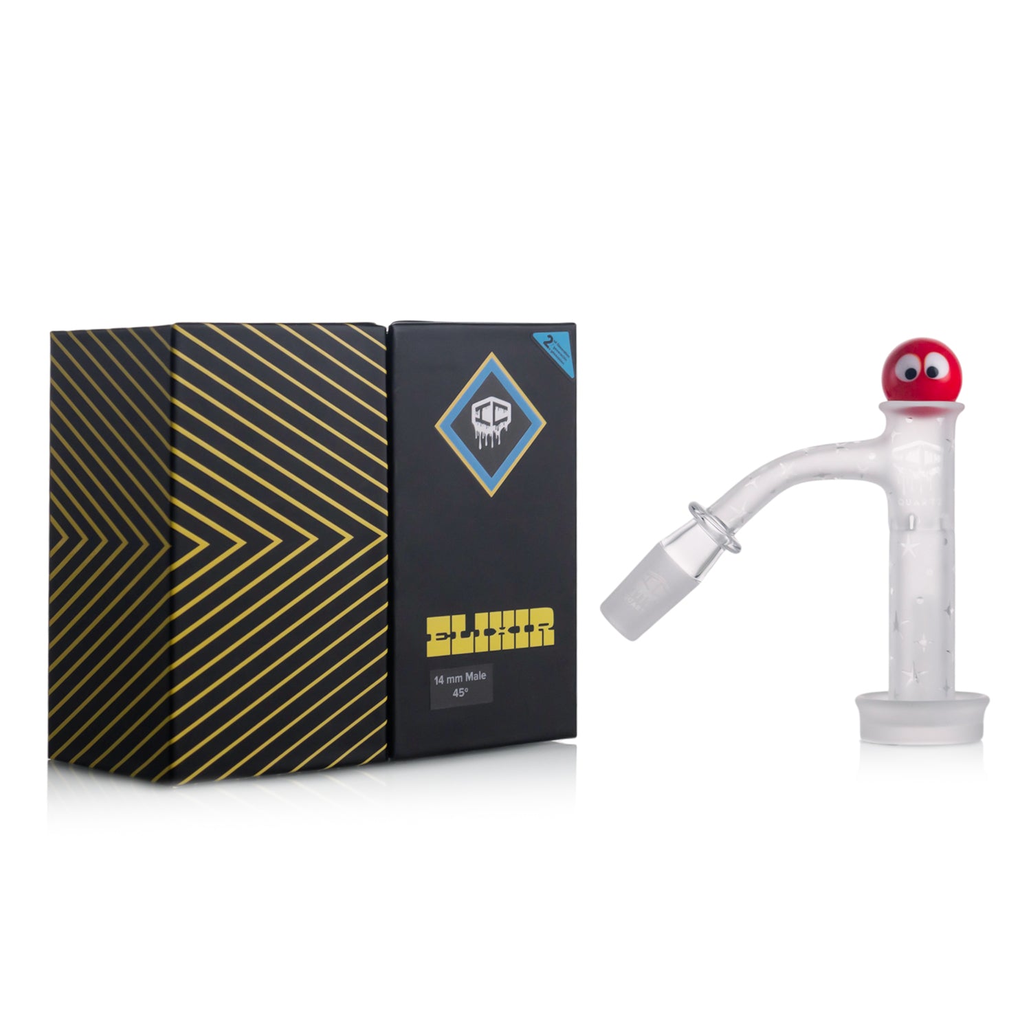 IC Quartz - Elixir | 14mm 45D Banger | Includes Carb Cap, Terp balls | 5 Colors Secondary image