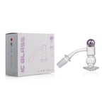IC Glass - Ice River | 14mm 45D Quartz Banger | Includes Carb Cap, Terp Balls & Sticker | 5 colors