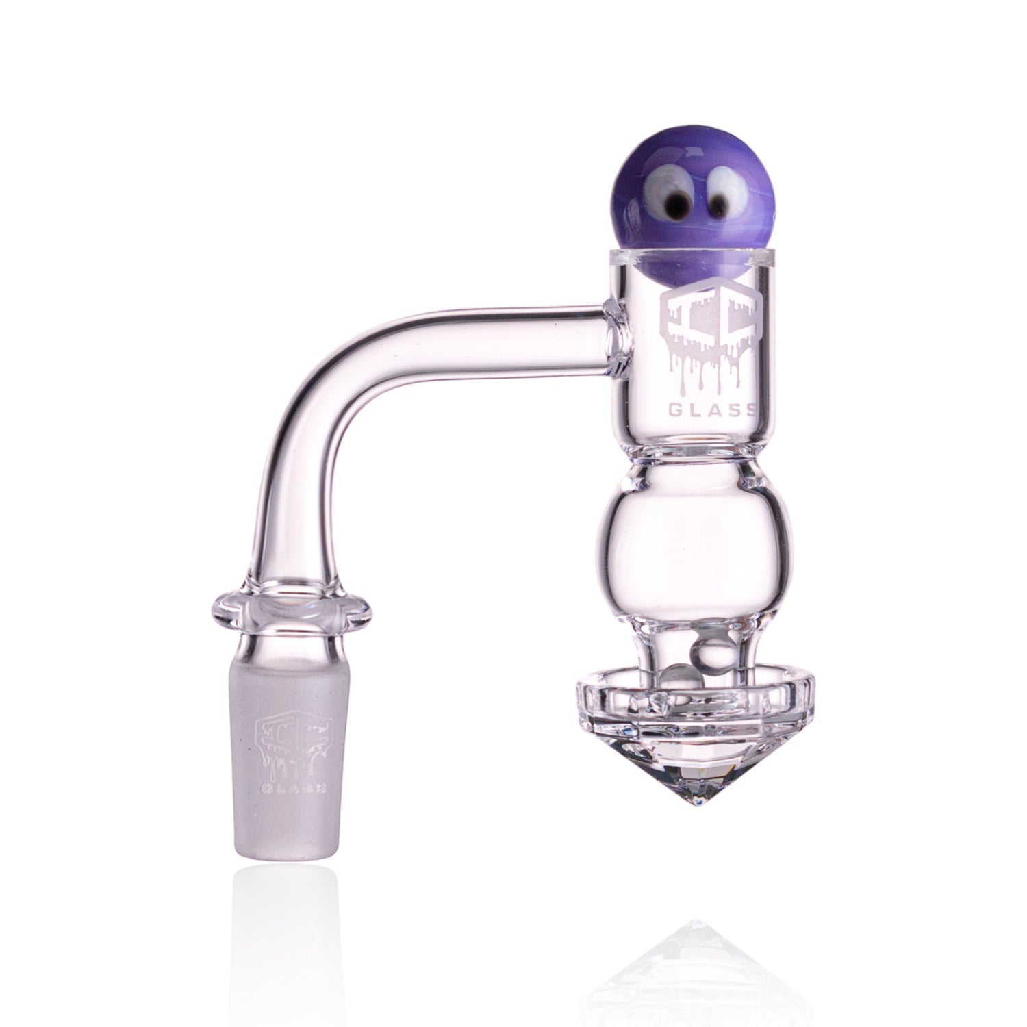 IC Glass - Agassiz | 14mm 90D Quartz Banger | Includes Carb Cap, Terp Balls & Sticker | 5 Colors