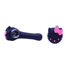Silicone - 3.5" Kitty Hand Pipe with Glass Bowl | 5 Units / Pack | Pack