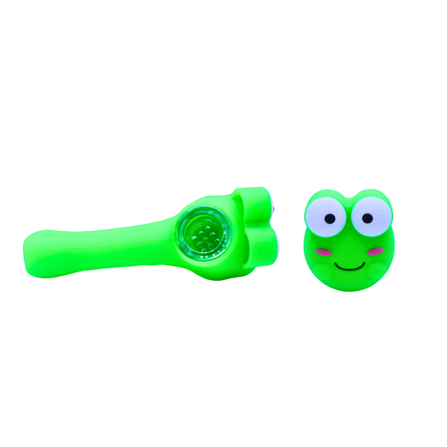 Silicone - 3.5" Hello Kitty With Broad Eyes HandPipe | 5 Units / Pack | Pack Secondary image