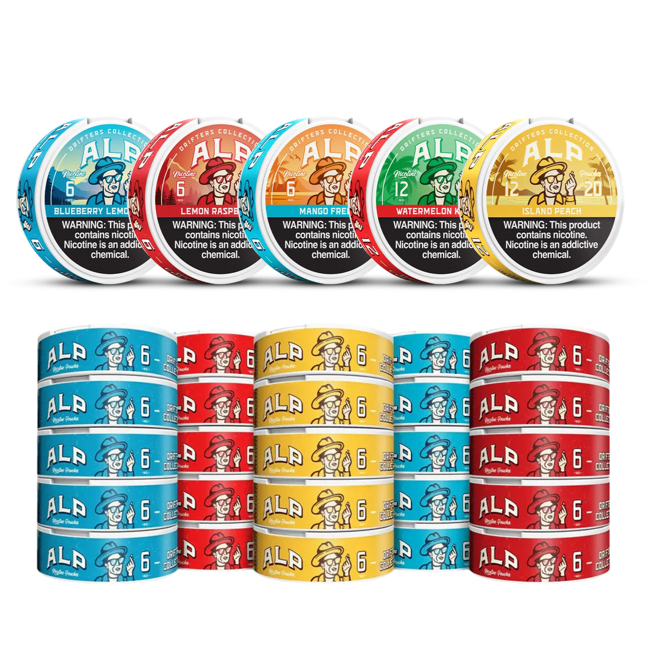 ALP Drifters Nicotine Pouches 20ct Pack of 5  | 6MG