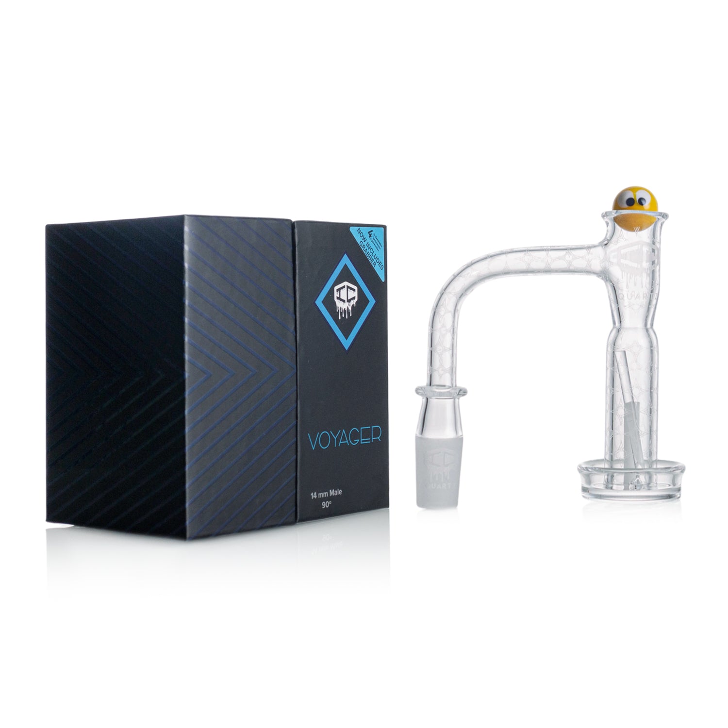 IC Quartz - Voyager 4th Gen | 14mm 90D Banger | Includes Terp Ball Grabber | 5 Colors