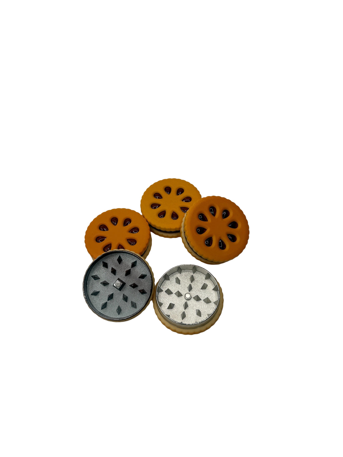 Cookie Design Herb Grinder – 12-Pack Wholesale for Smoke Shops