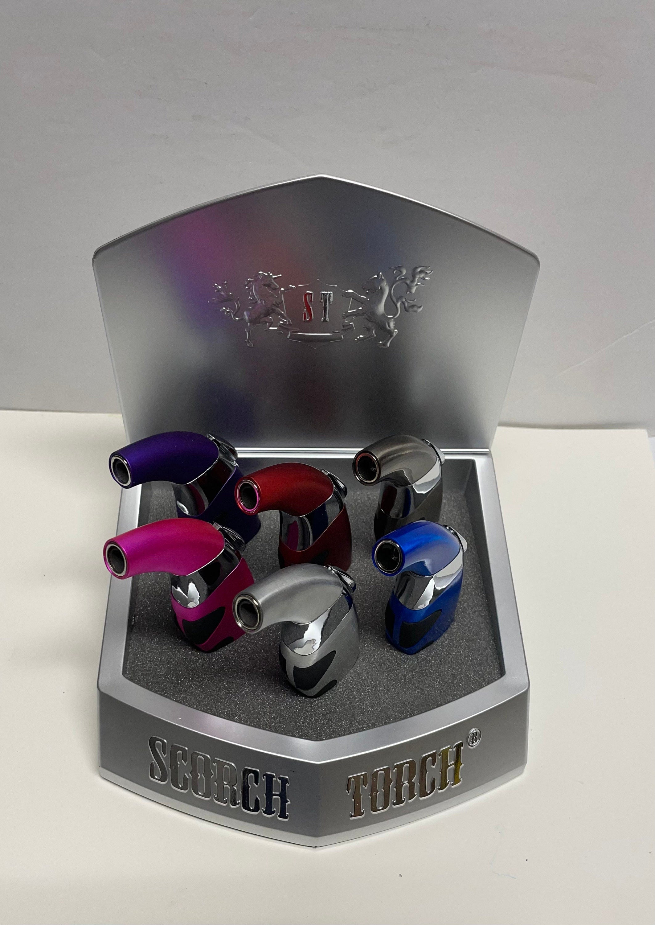 Scorch Torch - Cigar Lighter 45° | Dual Tone | 12 Units / Display | Display