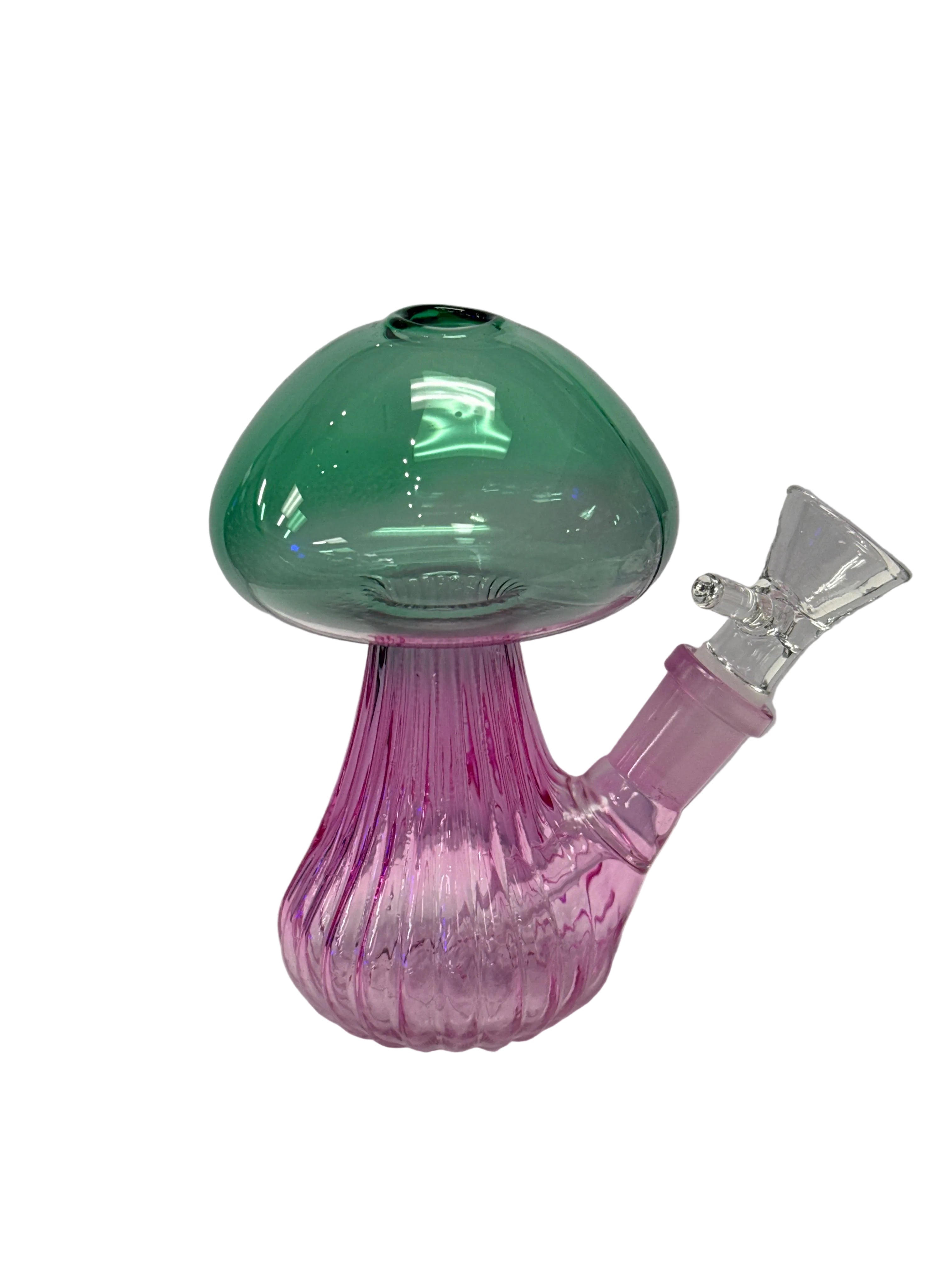 Mushroom Waterpipe in green, novelty design with banger
