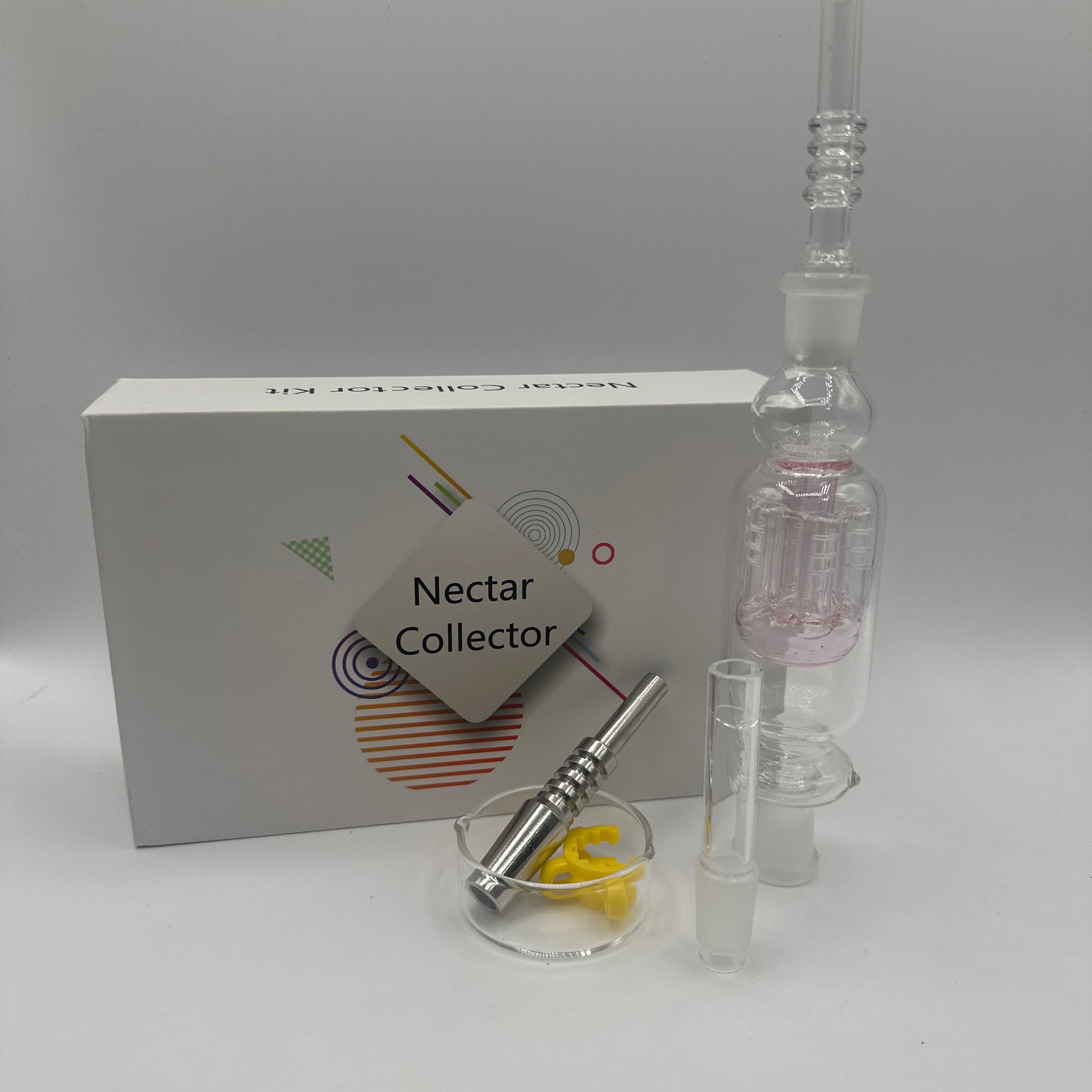 Nectar Collector with shower head perc | Includes Titanium & Glass Tip|NC1830