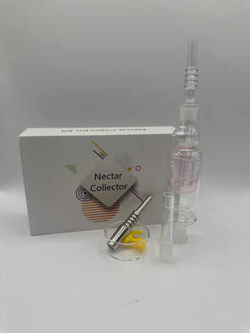 Nectar Collector with shower head perc | Includes Titanium & Glass Tip|NC1830