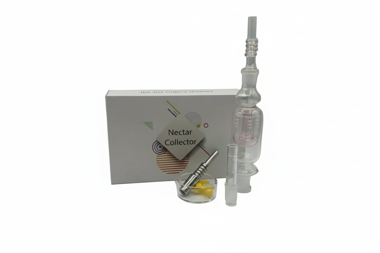 Nectar Collector - Shower Head Perc design | Includes Titanium & Glass Tip | Single Unit