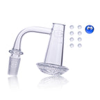 IC Glass - Martin River | 14mm 90D Quartz Banger  | Includes Carb Cap, Terp Balls | 5 Colors