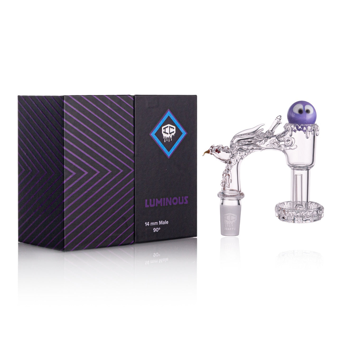 IC Quartz - Luminous-B Premium Design | 14mm 90° Banger | 99.9% Banger | 5 Colors