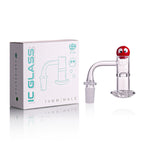 IC Glass - Variegated | 14mm 90D Quartz Banger | Includes Carb Cap, Terp Balls & Sticker | 5 Colors
