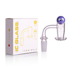 IC Glass - Herron | 14mm 90D Quartz Banger | Includes Carb Cap, Terp Balls & Sticker | 5 Colors
