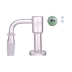 IC Glass - Flett | 14mm 90D Quartz Banger | Includes Carb Cap, Terp Balls & Sticker | 5 Colors
