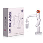 IC Glass - Emmons | 14mm 90D Quartz Banger | Includes Carb Cap, Terp Balls & Sticker | 5 Colors