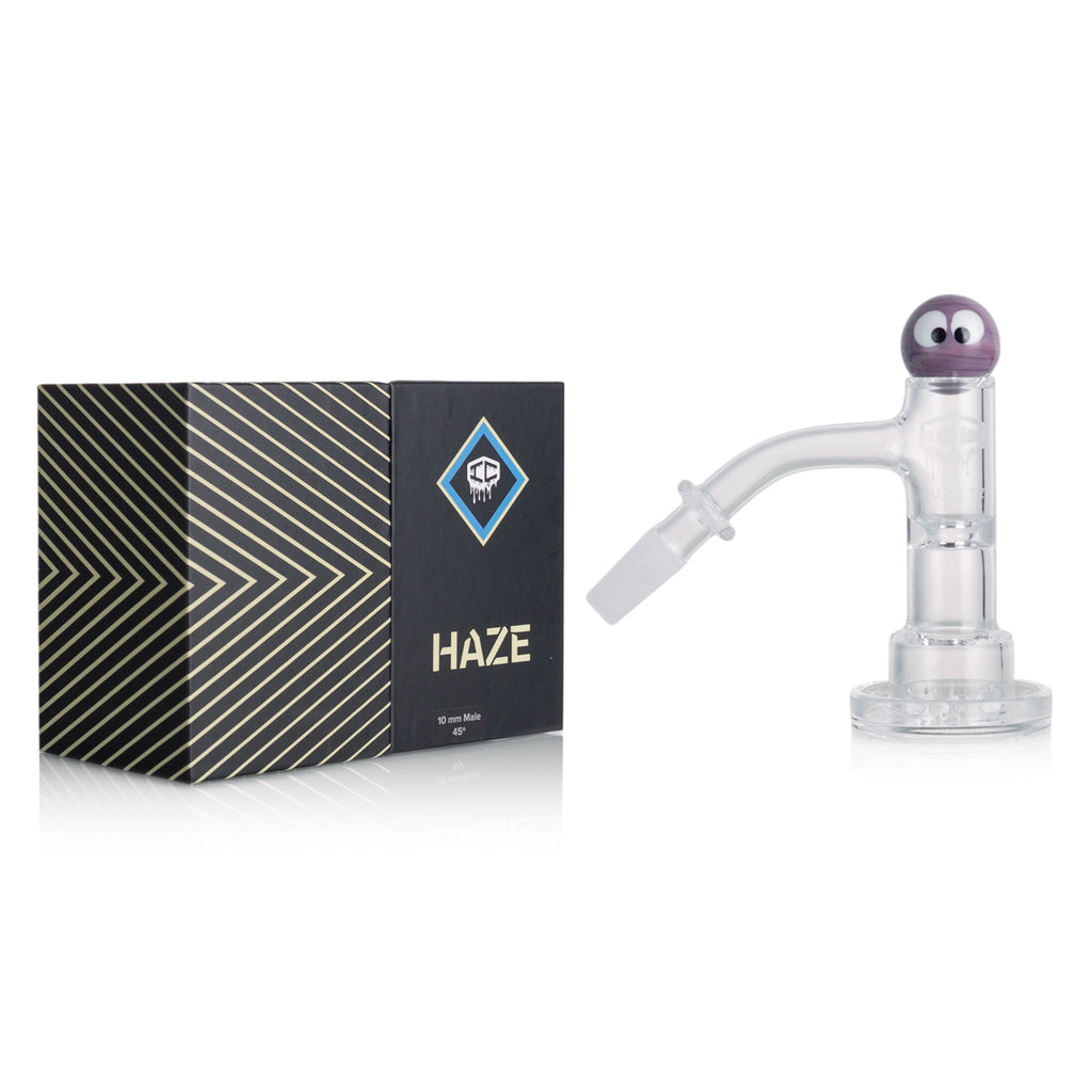 IC Quartz - Haze | 10mm 45D Banger | Includes Carb Cap, Terp balls | 5 Colors