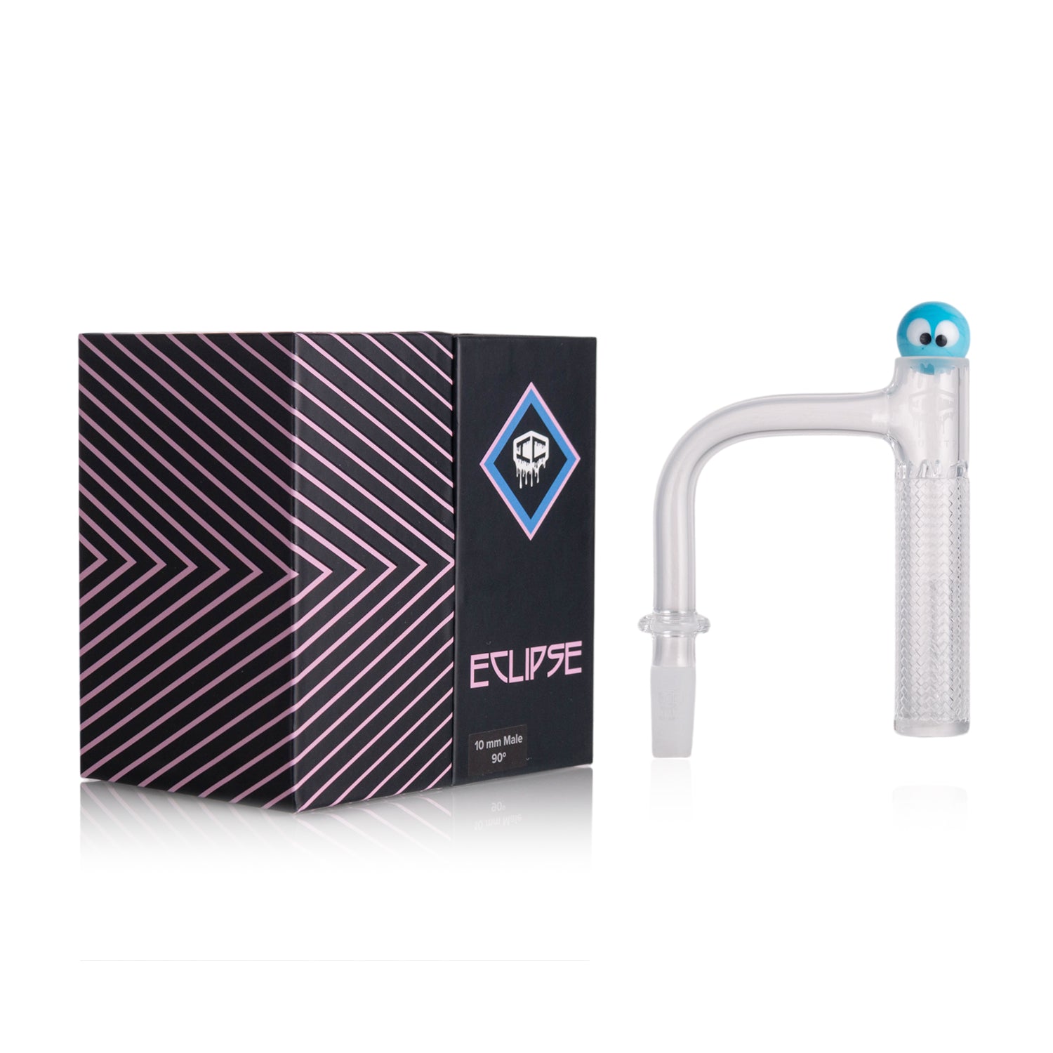 IC Quartz - Eclipse | 10mm 90D Banger | Includes Carb cap, Terp Ball | 5 Colors