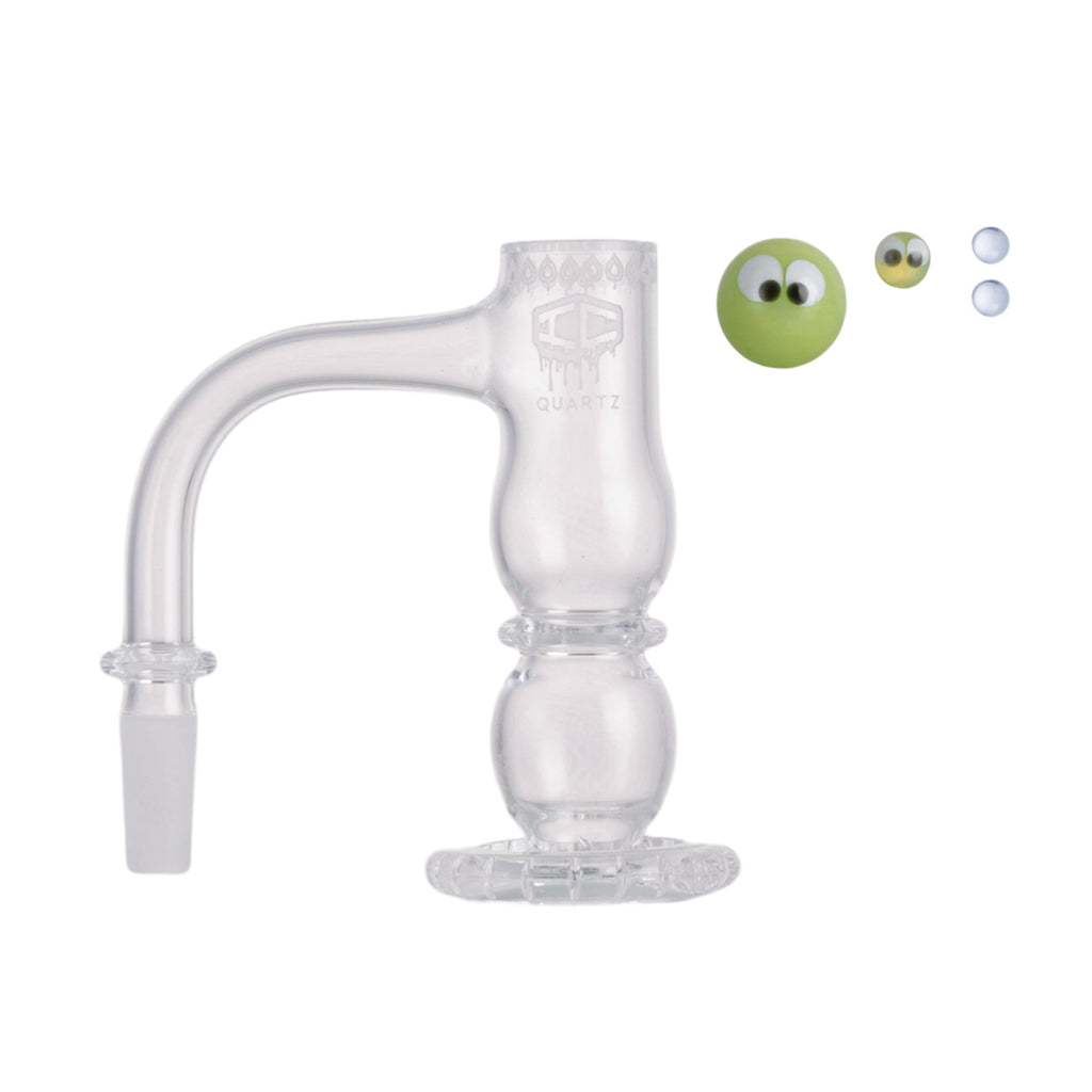 IC Quartz - Odyssey  3rd Gen | 10mm 90D Banger | Includes Carb Cap, Terp balls | 5 Colors