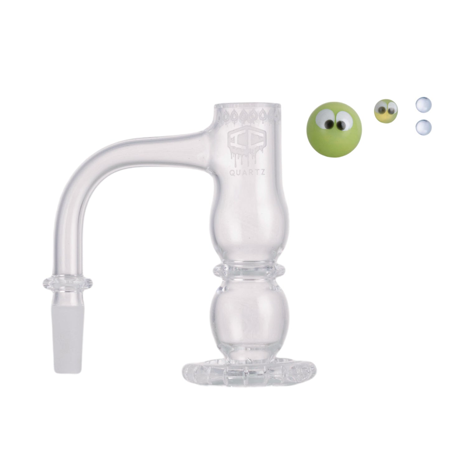 IC Quartz - Odyssey  3rd Gen | 10mm 90D Banger | Includes Carb Cap, Terp balls | 5 Colors