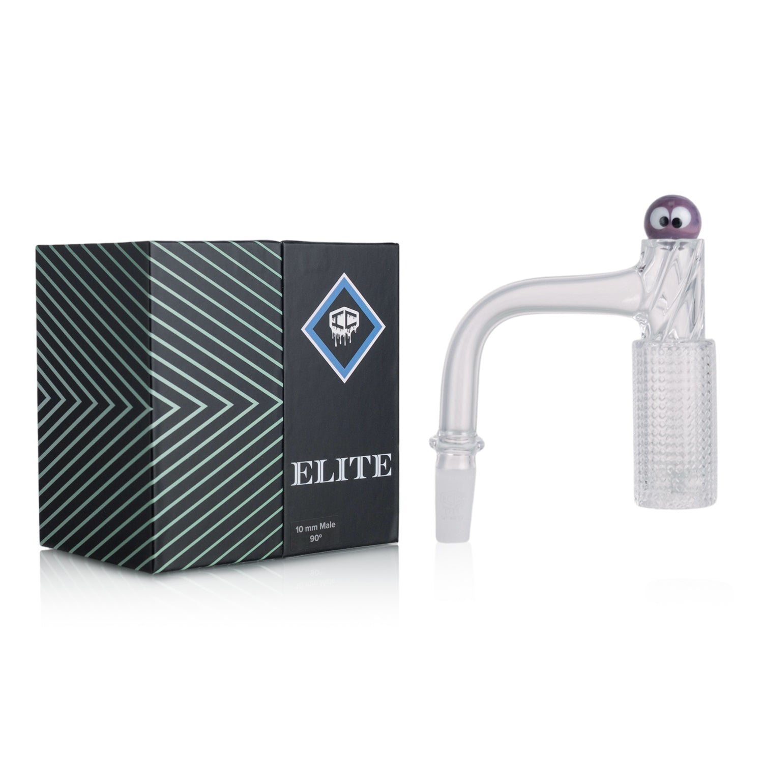 IC Quartz - Elite | 10mm 90° Banger | 99.9%  Banger | Includes Carb Cap, Terp balls | 5 Colors Secondary image