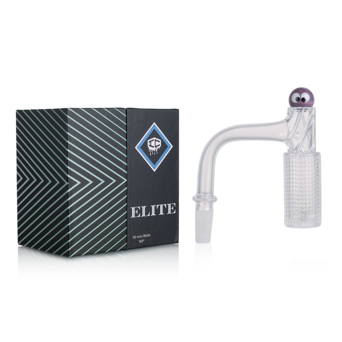IC QUARTZ - ELITE |ICQ1102-10M90| 10mm Male 90D |5Colors| 99.9% Quartz Banger |