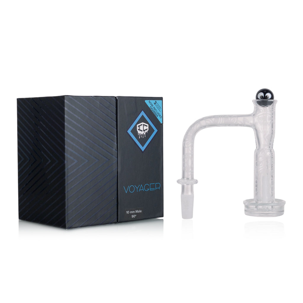 IC Quartz - Voyager 3rd Gen | 10mm 90D Banger | Includes Carb Cap, Terp balls | 5 Colors