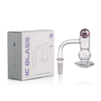IC Glass - Ice River | 10mm 90D Quartz Banger | Includes Carb Cap, Terp Balls & Sticker | 5 Colors