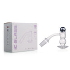 IC Glass - Ice River | 14mm 45D Quartz Banger | Includes Carb Cap, Terp Balls & Sticker | 5 colors