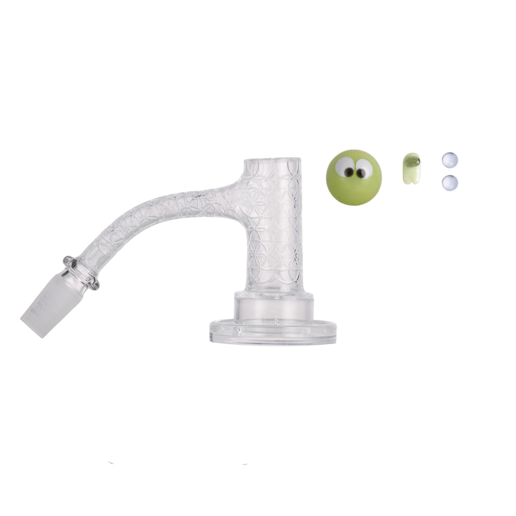 IC Quartz - Quasar 3rd Gen | 14mm 45D Banger | Includes Carb Cap, Terp balls | 3 Colors
