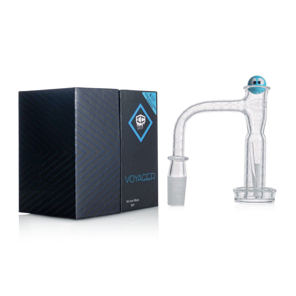 IC Quartz - Voyager 4th Gen | 14mm 90D Banger | Includes Terp Ball Grabber | 5 Colors
