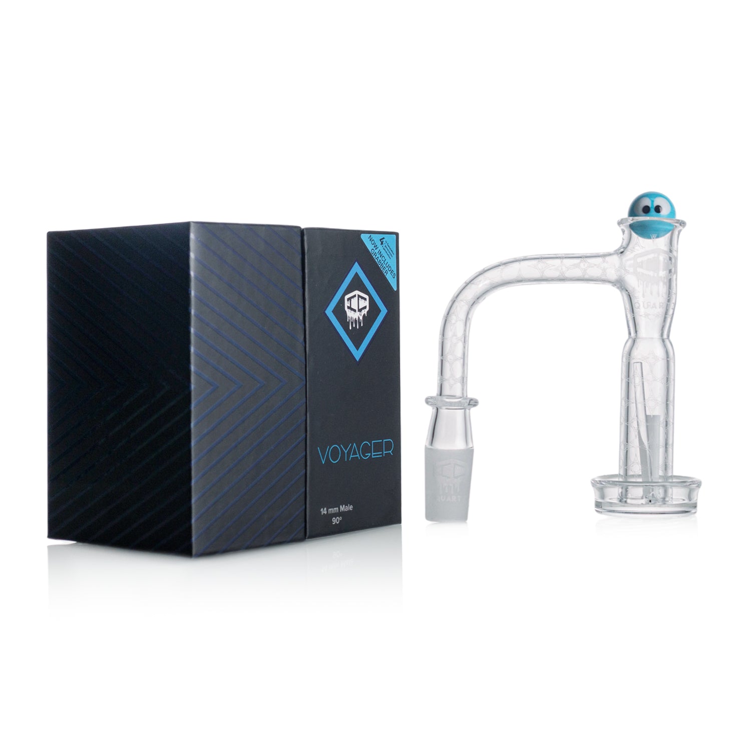 IC Quartz - Voyager 4th Gen | 14mm 90D Banger | Includes Terp Ball Grabber | 5 Colors