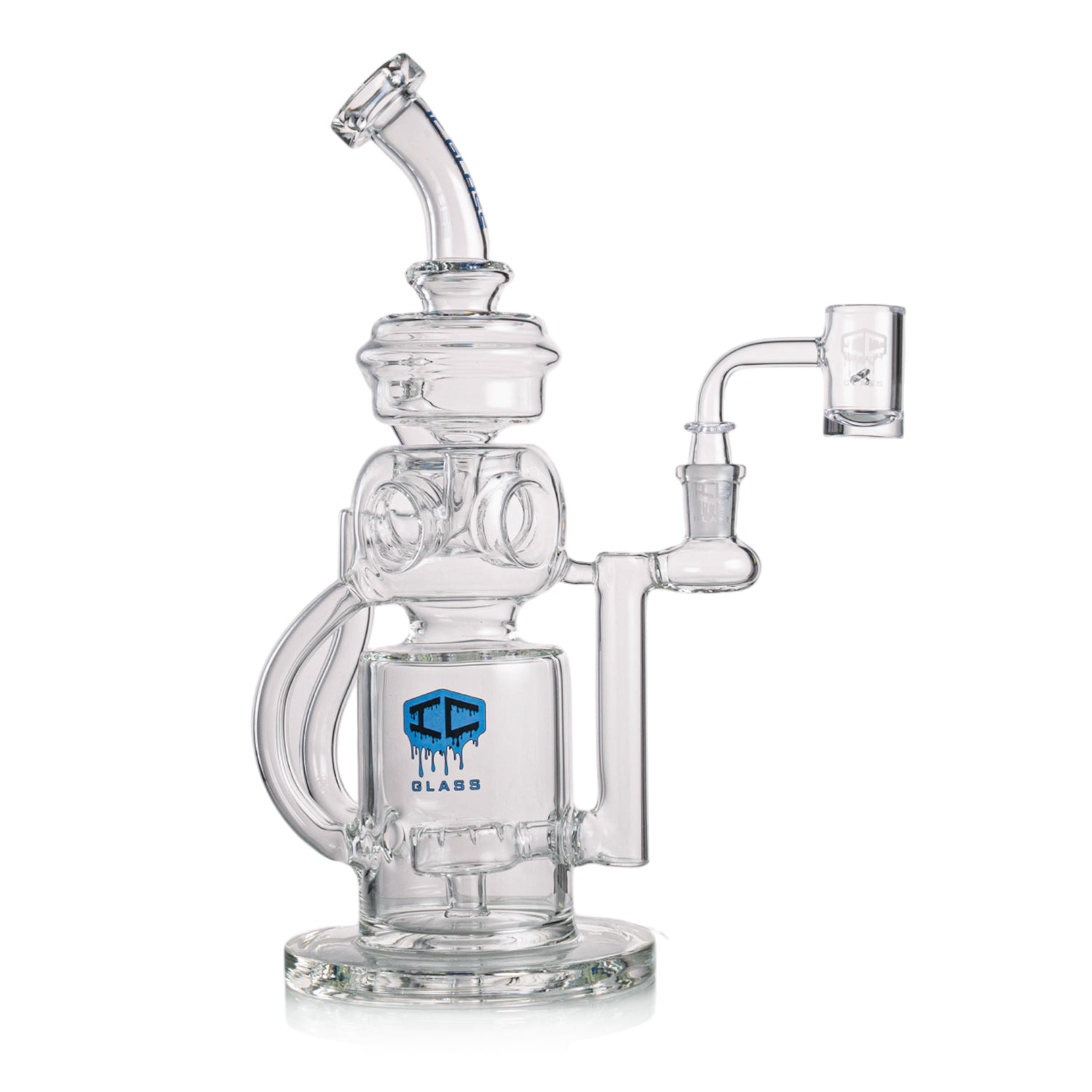 IC GLASS - Premium Design recycler with fab egg perc and multi tube functional