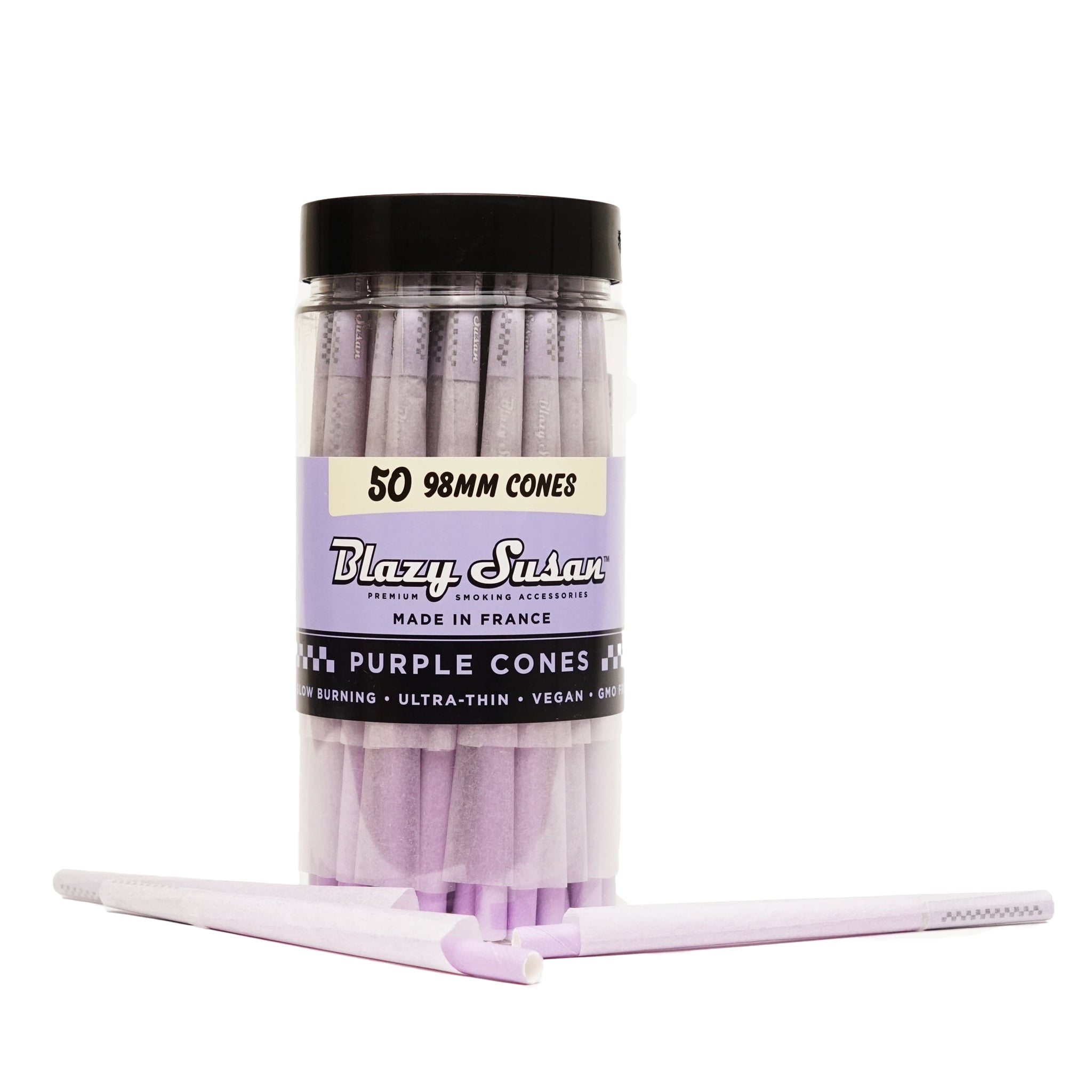 BLAZY SUSAN-50-98MM-CONES |  SLOW Burning | Ultra Thin