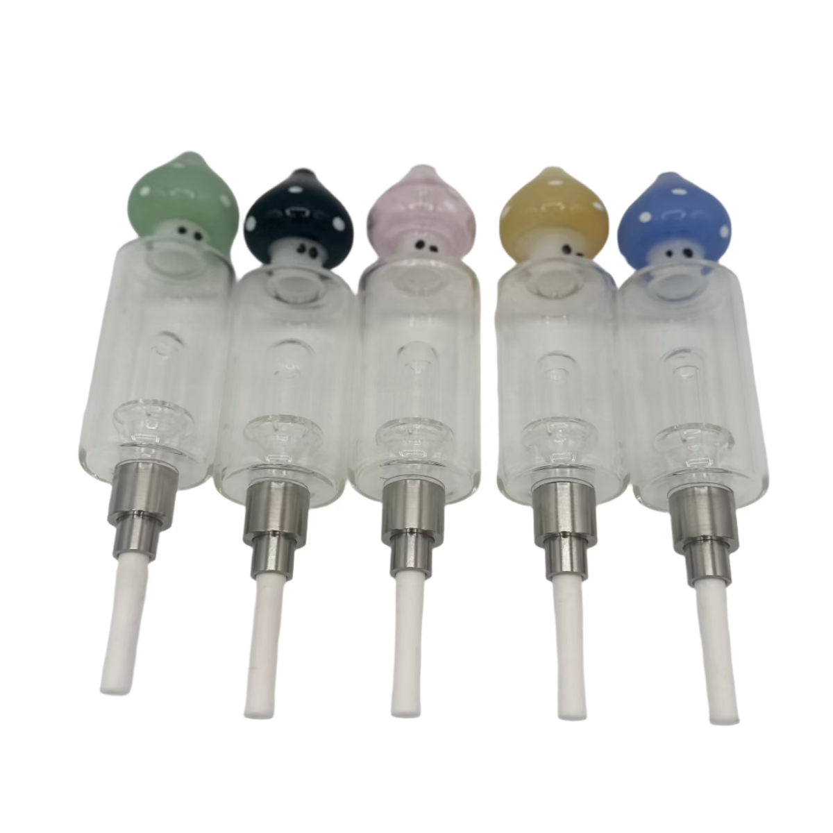 510 Cute Mushroom Glass Nectar Collector with 510 Thread – Wholesale Dab Straw