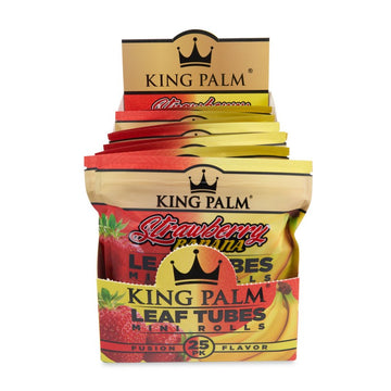 King Palm - Leaf Tubes- Mini Rolls | 25Pack| Pack-1G Each | 8Packs/Box | WR14