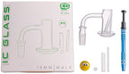 IC Glass - Tahoma Premium Quartz Banger  | 14MM 90D Quartz Banger | with Carb Cap & Terp Ball Grabber | 5 Colors