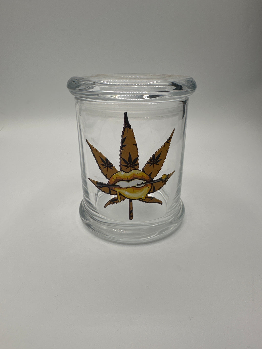 Air tight Glass container jars with print - LARGE | BOX OF 2 UNITS | BOX