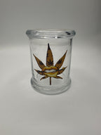 Air tight Glass container jars with print - LARGE | BOX OF 2 UNITS | BOX