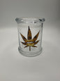 Air tight Glass container jars with print - LARGE | BOX OF 2 UNITS | BOX