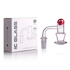 IC Glass - Agassiz | 14mm 90D Quartz Banger | Includes Carb Cap, Terp Balls & Sticker | 5 Colors