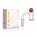 IC Glass - Herron | 14mm 90D Quartz Banger | Includes Carb Cap, Terp Balls & Sticker | 5 Colors